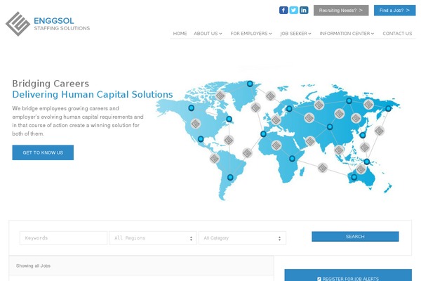 Jobify theme site design template sample