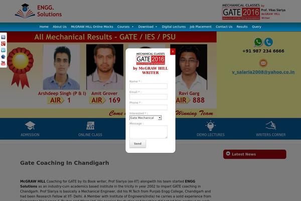 Site using jQuery Vertical Scroller plugin