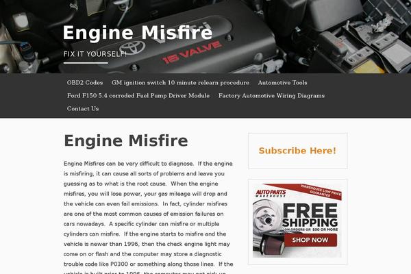 engine-misfire.com site used BlogSixteen