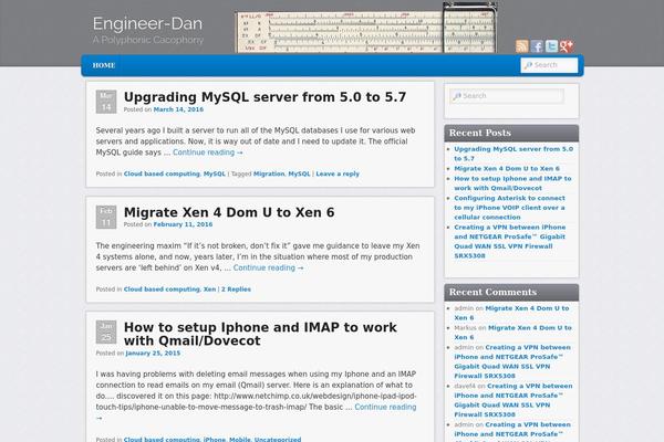engineer-dan.com site used Admired