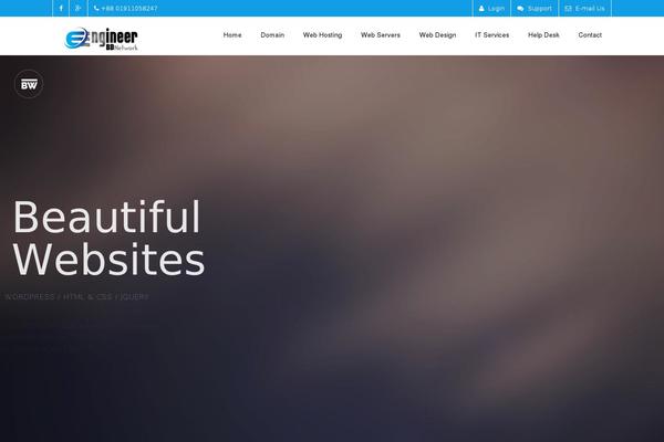 ZionHost theme site design template sample