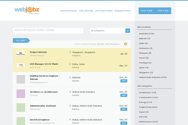 Site using Wpjobboard plugin