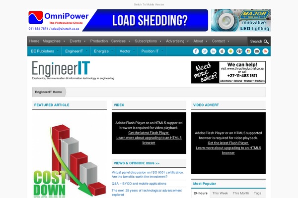 engineerit.co.za site used Eepublishers