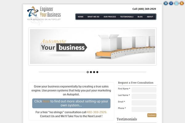 Büro theme site design template sample