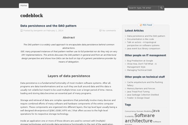 zBench theme site design template sample