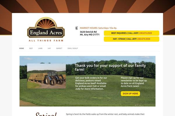 englandacres.com site used Twentytwelve-child