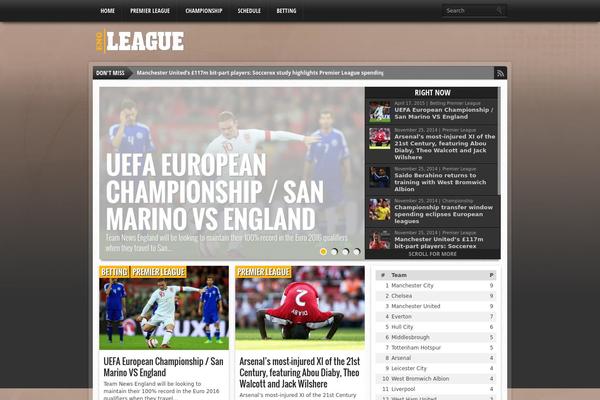 Gameday theme site design template sample