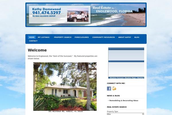 Estate theme site design template sample