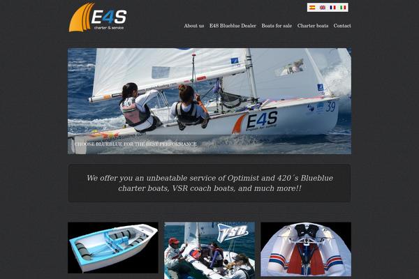 Reaction theme site design template sample