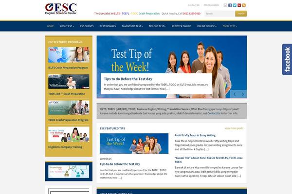 Academica theme site design template sample