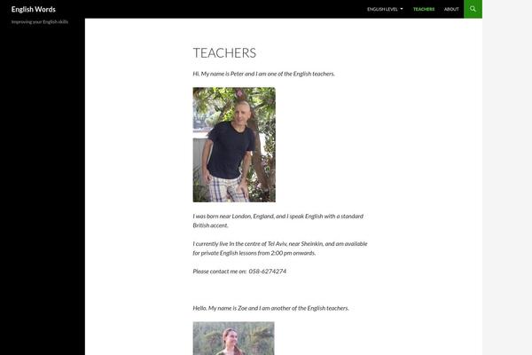 Twenty Fourteen theme site design template sample