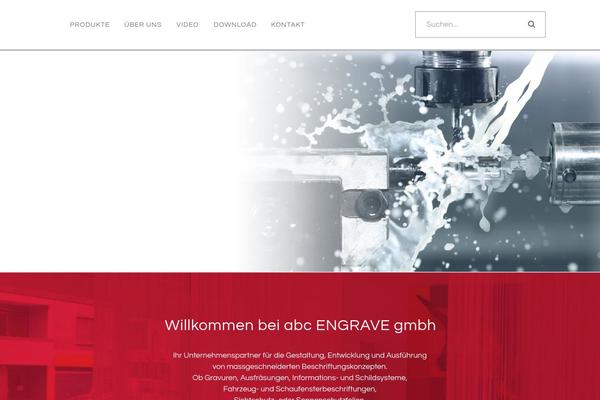 Engrave theme site design template sample