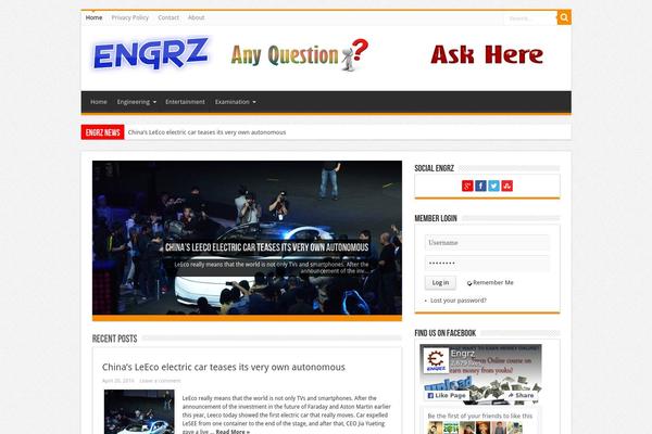 Sahifa theme site design template sample