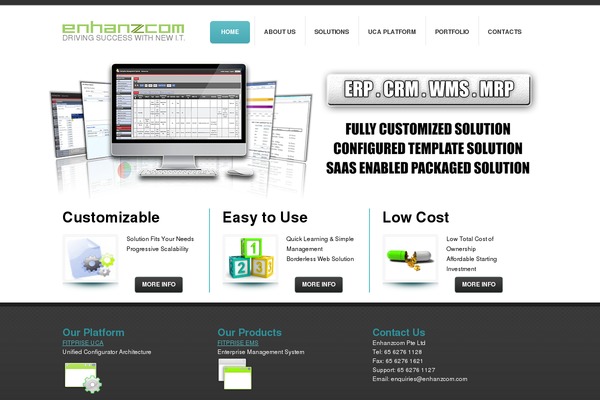 enhanzcom.com site used Theme1491