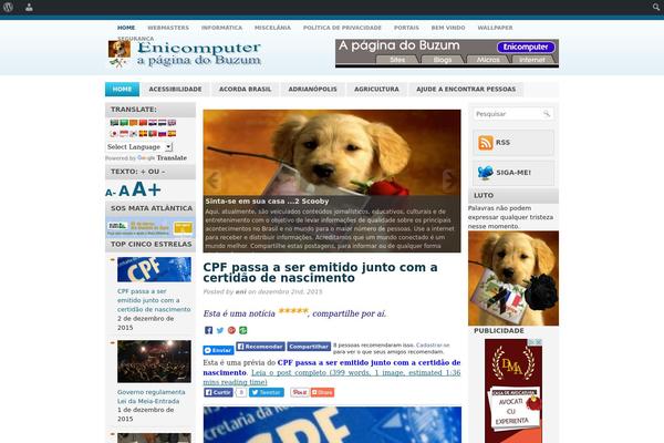 Blue News theme site design template sample