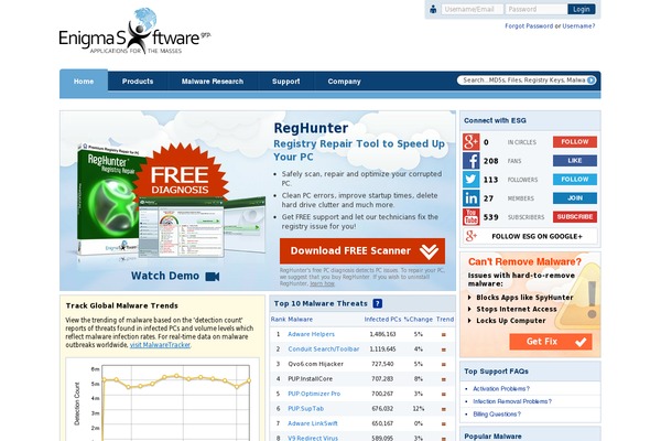Site using Exit-popup plugin
