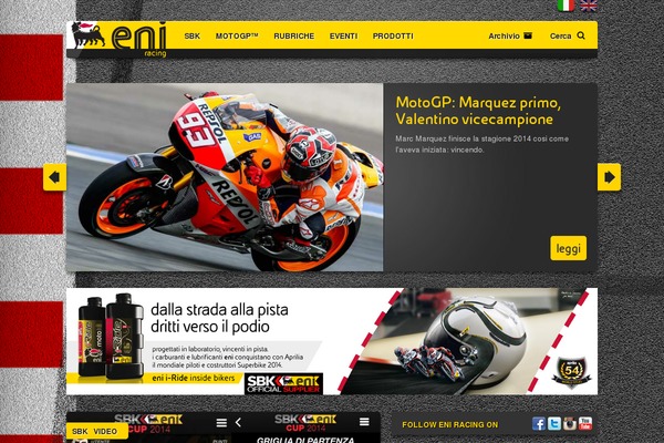 Racing theme websites examples