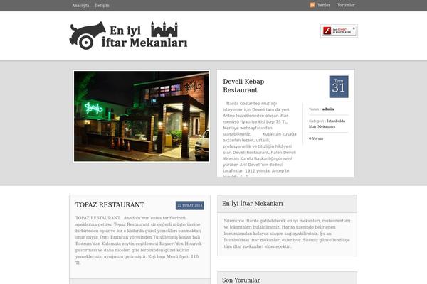 Postcard theme site design template sample