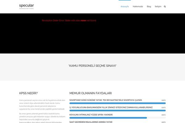 Specular theme site design template sample