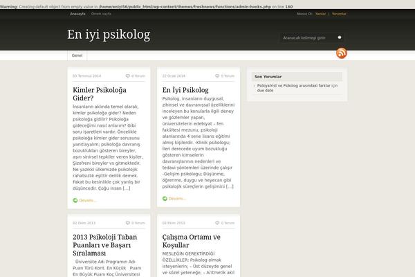 Fresh News theme site design template sample