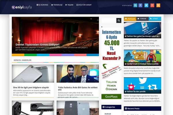 eniyisayfa.com site used Optimablogs