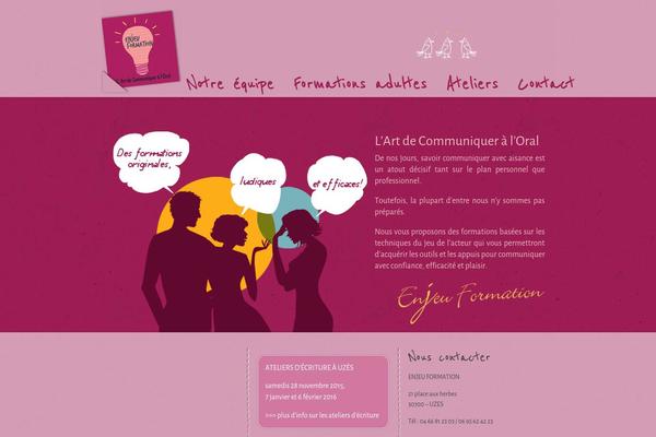 Leap theme site design template sample