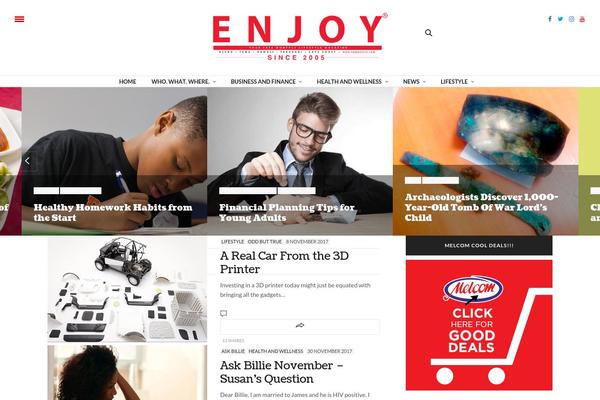 The Voux theme site design template sample
