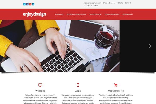 Total theme site design template sample
