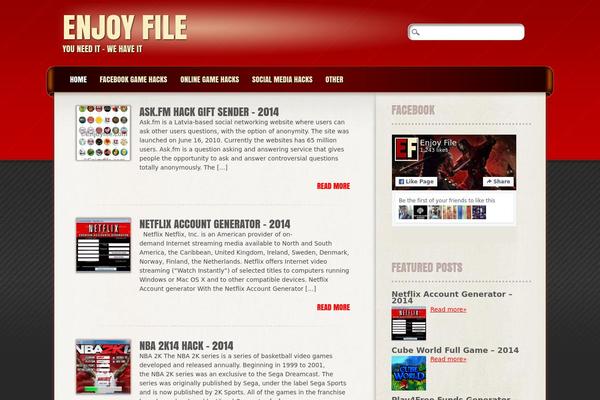Frantic theme site design template sample