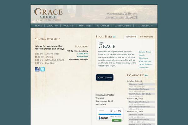 Gracechurch theme site design template sample