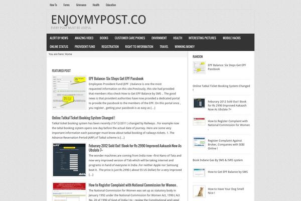 Encun theme site design template sample