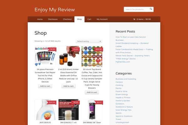 Site using Amzn plugin
