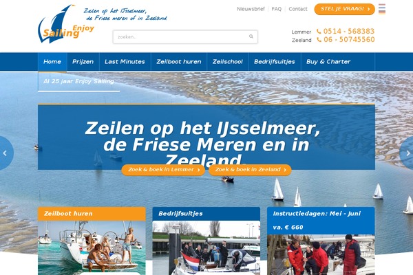 enjoysailing.nl site used Enjoysailing