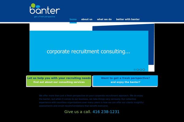 Banter theme site design template sample