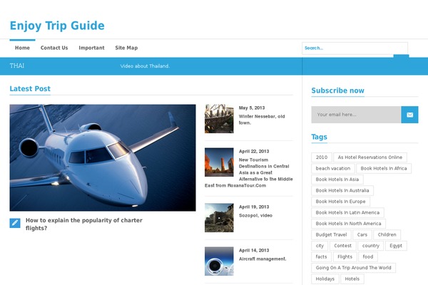Observe theme site design template sample