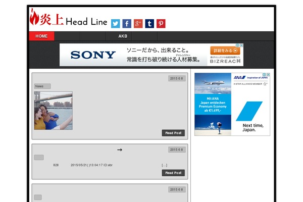 enjyounews.com site used Asteroid