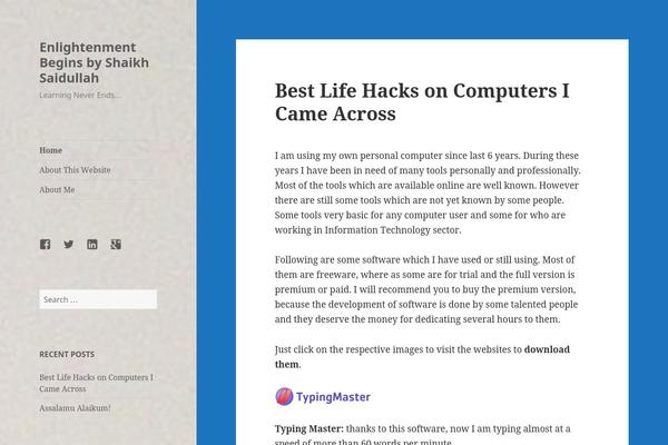 Blog Way theme site design template sample