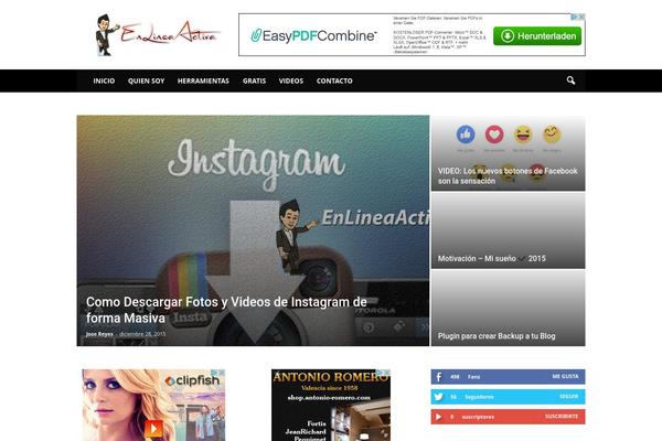Newspaper theme site design template sample