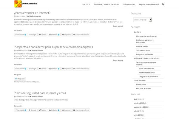 Infinite theme site design template sample