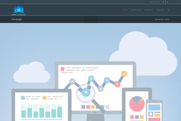 Enfold theme site design template sample