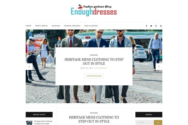 The Gossip theme site design template sample