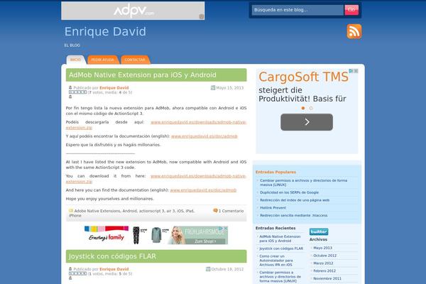 DeepBlue theme site design template sample