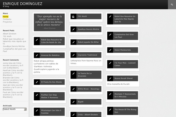 enriquedominguez.com site used Fotos