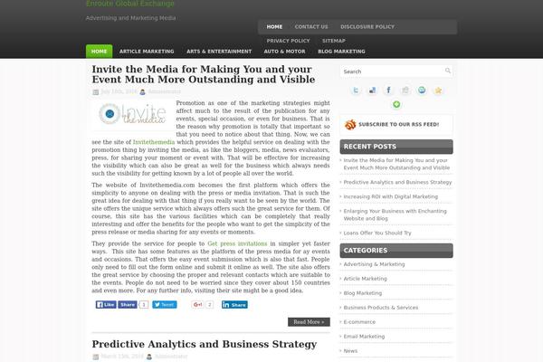 enrouteglobalexchange.biz site used Searchmarketing