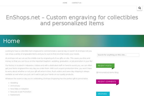 Inkzine theme site design template sample