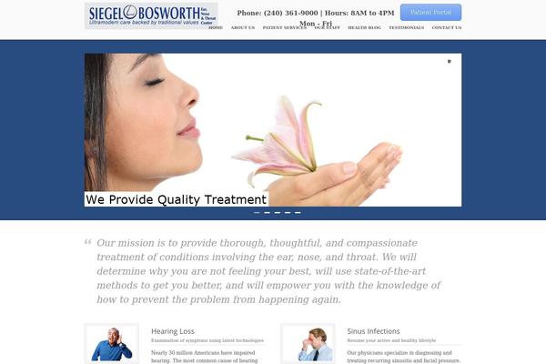 Care theme site design template sample