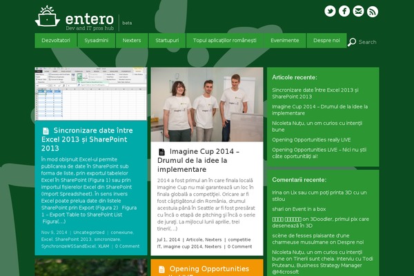 Metro theme site design template sample