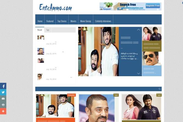 FlyingNews theme site design template sample