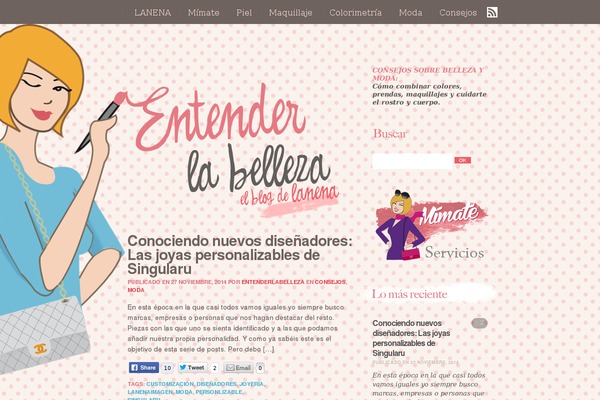 The Voux theme site design template sample
