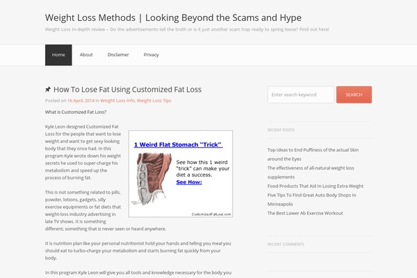 enteract.us site used Blogotron